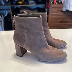 Grey Suede Booties by Sole Society